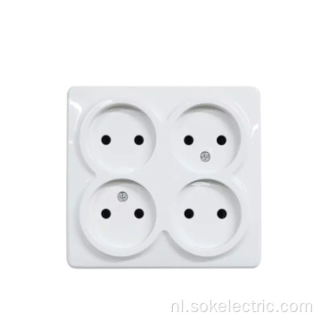 2 ronde pin zonder sluiter Opbouw 16A socket